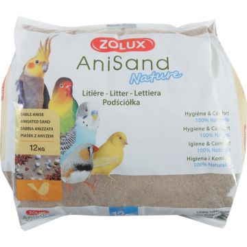 Litière sable anisé 12 kg Anisand Nature pour oiseaux - Zolux