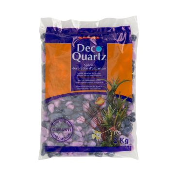 Gravier Lilas/Violet - Déco Quartz - Aquaprime - 2 kg