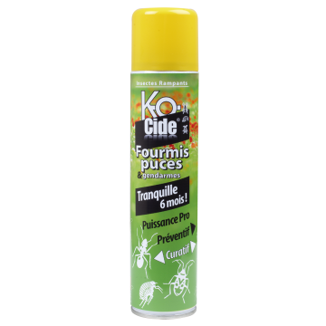 Anti-fourmis, puces et gendarmes - K-Ocide - Laque - Aérosol de 300 ml