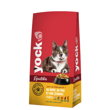 Croquettes Yock Equilibre pour chat - Boeuf