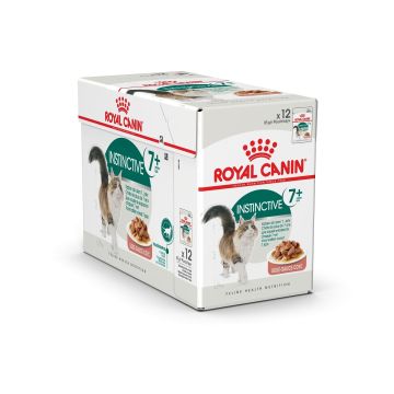 Émincés en sauce pour chat adulte - Royal Canin - Instinctive 7 ans et plus - 12 x 85 g