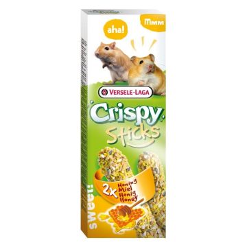 Sticks Crispy Miel pour Hamsters et gerbilles - Versele-Laga - 110 g