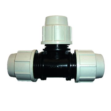 Raccord à compression Té égal 7040 - Plasson - ø 2 cm 