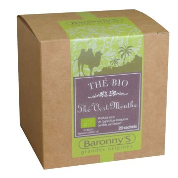 Thé Vert Menthe BIO - Baronny's - 20 sachets