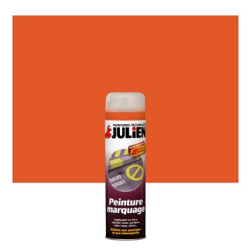 Aérosol peinture de marquage - Peintures Julien - Orange - 0.5 L 