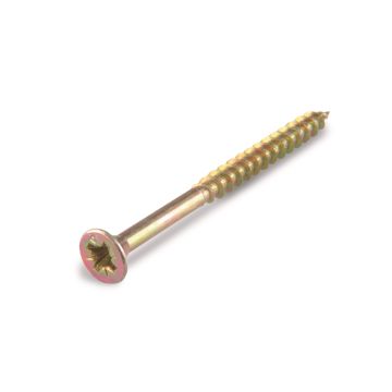 Vis bois aggloméré - Tête fraisée PZ - En acier bichromaté PZ2 - 5 x 70 mm - 200 pièces