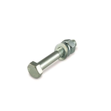 Boulon tête hexagonale avec rondelle grower - En acier zingué classe 8.8 - M12 x 200 mm - 1 pièce