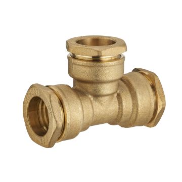 Raccord té égal pour tuyau PE - Noyon & Thiebault - Laiton - Ø 25 mm