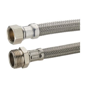 Flexible d'alimentation en inox Noyon & Thiebault - MF15x21 - L 800 mm - 13 x 18