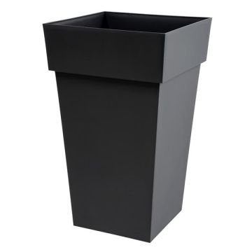 Pot - Toscane -  Carré - 62 L - Anthracite 