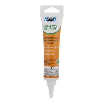 Colle PVC Gel Plus - GEB - Transparent - 125 ml 