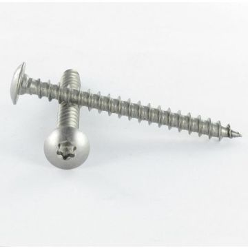 Vis à Bois x100 tête cylindrique large - LE BIHAN INOX - 6 x 40 mm 