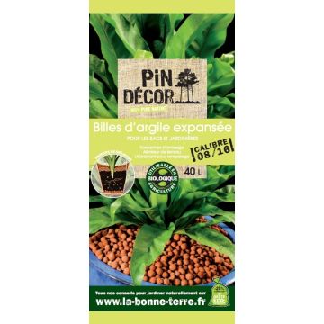 Billes d'argile BIOLANDES PIN DECOR - 8/16 mm 40 L 