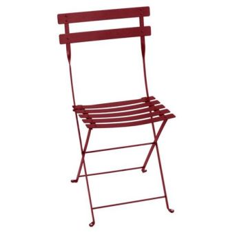 Chaise pliante Bistro - Fermob - Métal - Piment