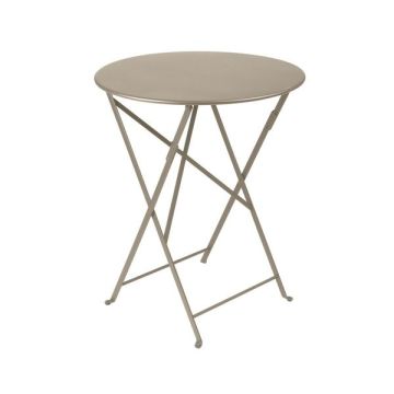 Table pliante Bistro - Fermob -  Ø 60 cm H 74 cm - Métal - Muscade