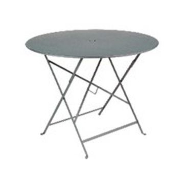 Table pliante Bistro - Fermob -  Ø 96 cm H 74 cm - Métal - Gris orage