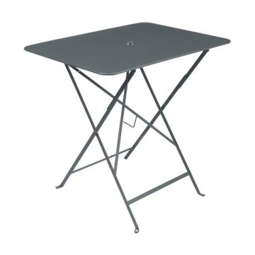 Table pliante Bistro - Fermob - 77 X 57X H 74 cm - Métal - Gris orage