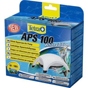 Tetra Pompe à air APS 100 White Edition - Pompe à air silencieuse pour aquarium