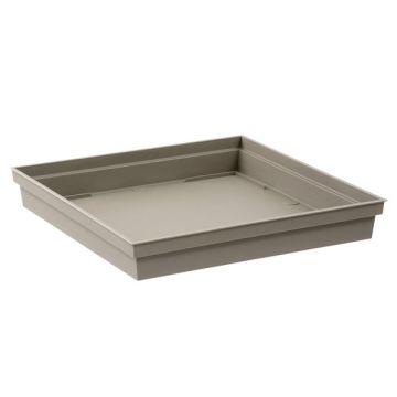 Soucoupe - Toscane - Carrée - L 32.6 cm - Taupe 