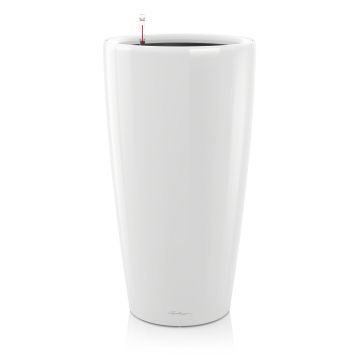 Pot Rondo D 32 - All in One Set - Lechuza - Ø 32 x h 56 cm - Blanc brillant