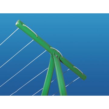 Séchoir de jardin en T - Avec corde à linge armature métal - 40 m