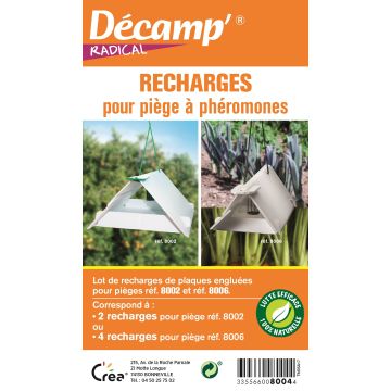 Recharges Décamp' Radical pour pièges réf. 8002 et 8006 - CREA