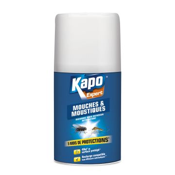 Recharge aérosol pour diffuseur mouches et moustiques - Kapo