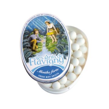 Les anis de Flavigny - Menthe - Boite ovale - 50 g