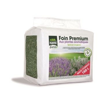 Foin Premium aux plantes aromatiques - Spécial rongeur - Hami Form - 150 L