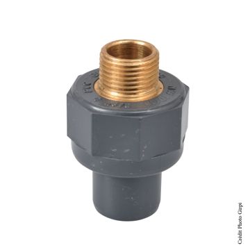 Embout avec filetage 1 en laiton - GIRPI - Mâle-Femelle - Ø 32-40 mm