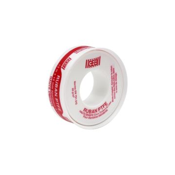 Ruban Téflon haute densité - GEB - 12 mm x 12 m x 0.1 mm 
