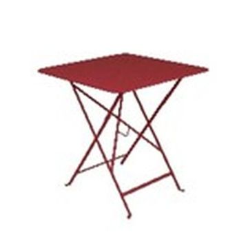 Table pliante Bistro - Fermob - 71 X 71X H 74 cm - Métal - Piment