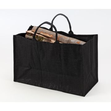 Sac à bûches - Naturéo - Noir
