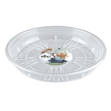 Soucoupe unie ronde - Elho - 28 cm - Transparent