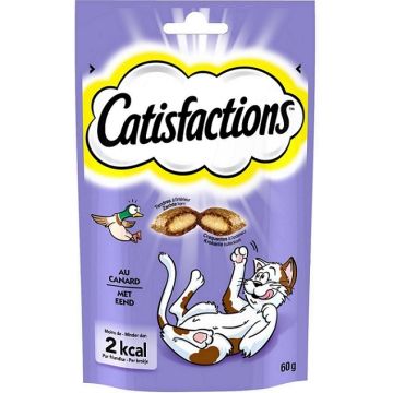Friandises pour chats et chatons - Catisfactions - canard - 60 gr