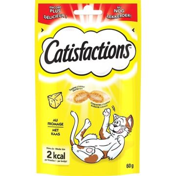 Friandises pour chats et chatons - Catisfactions - fromage - 60 gr