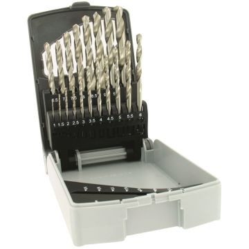 Coffret 19 forets à métaux - Tivoly - Ø 1 à 10 mm