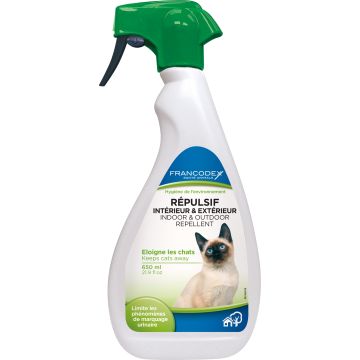 Spray répulsif intérieur & extérieur chats - Francodex - 650 ml