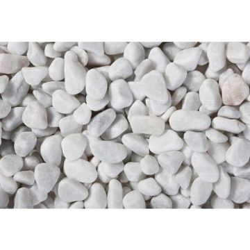 GRAVIER BLANC CARRARE 7/15 25KG - ROCHER COUPE