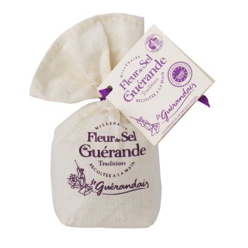 Fleur de Sel de Guérande Tradition - Le Guérandais - Sachet toile de 125 g