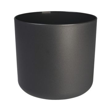 Cache-pot B.for Soft rond - Elho - gris anthracite - 25 cm