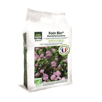 Foin Bio Luzern/Dactyle - Hami Form - Spécial rongeurs - 20 L