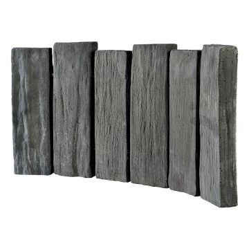 Bordurette courbe anthracite schiste Hairie Grandon 52 x 26 cm