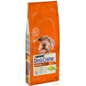 Croquette pour chien Adult mature - Dog Chow - poulet - 14 kg 