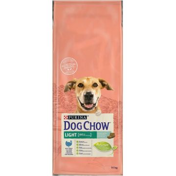 Croquette pour chien adult 1+ Light - Dog Chow - dinde - 14 kg  