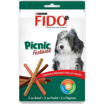 Friandises pour chien Picnic Festival - Fido - BoeufPouletAgneau - 126 gr - x15 