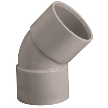 Coude simple femelle femelle - Girpi - 100 mm - 45°