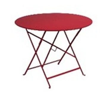 Table pliante Bistro - Fermob -  96 cm - Rouge Piment