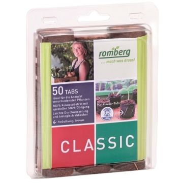 Pastilles de semis en coco - Lot de 50 pièces 