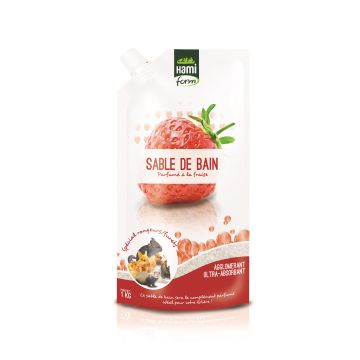 Sable de bain Pour rongeurs - Hami Form - Fraise - 1 kg